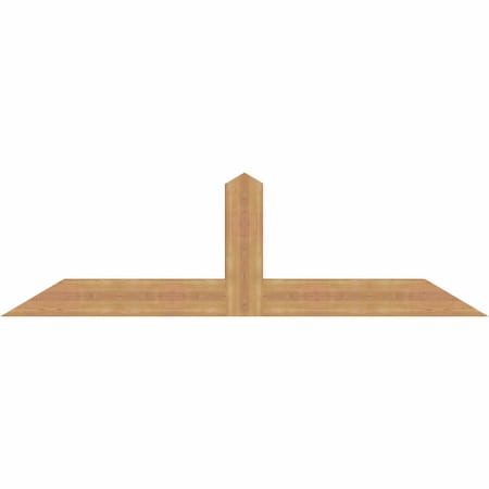 Ekena Millwork Portland Smooth Timber Gable Bracket, Western Red Cedar, 72"W x 21"H x 3 1/2"D x 5 1/2"F, 7/12 Pitch GBW072X21X0406POR00SWR
